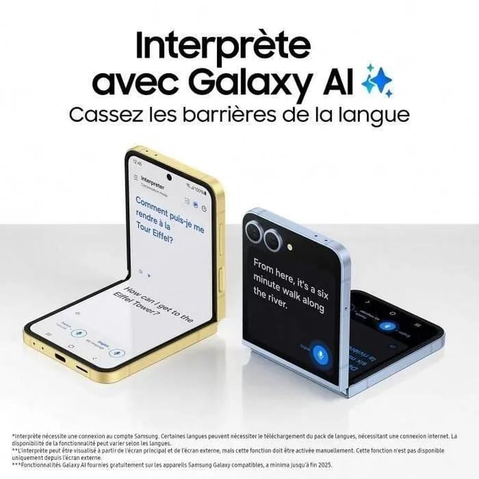 Samsung Galaxy Z Flip6 5G Single SIM Ontgrendeld Opvouwbare Smartphone 12/256GB
