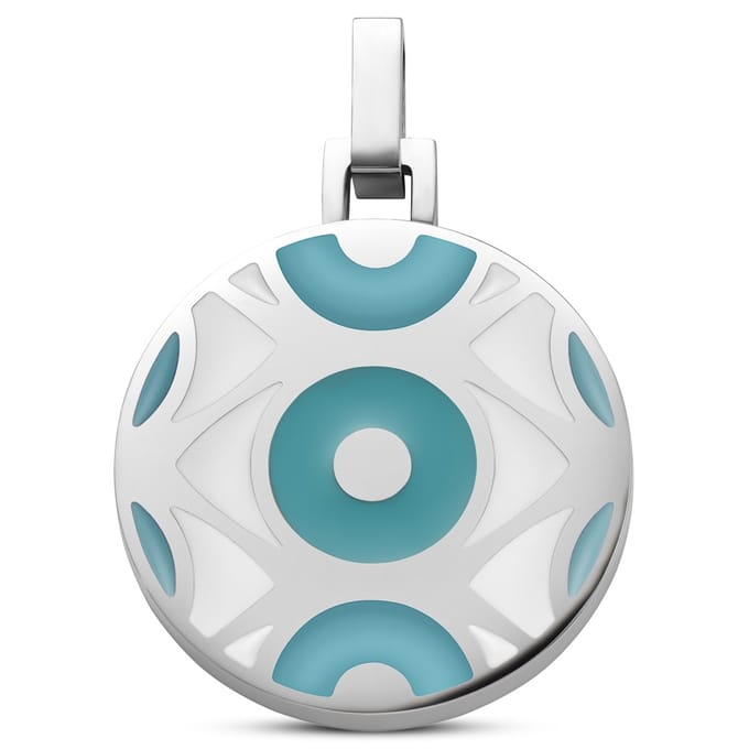 Evil Eye | Zilverkleurige Babyblauwe Hanger