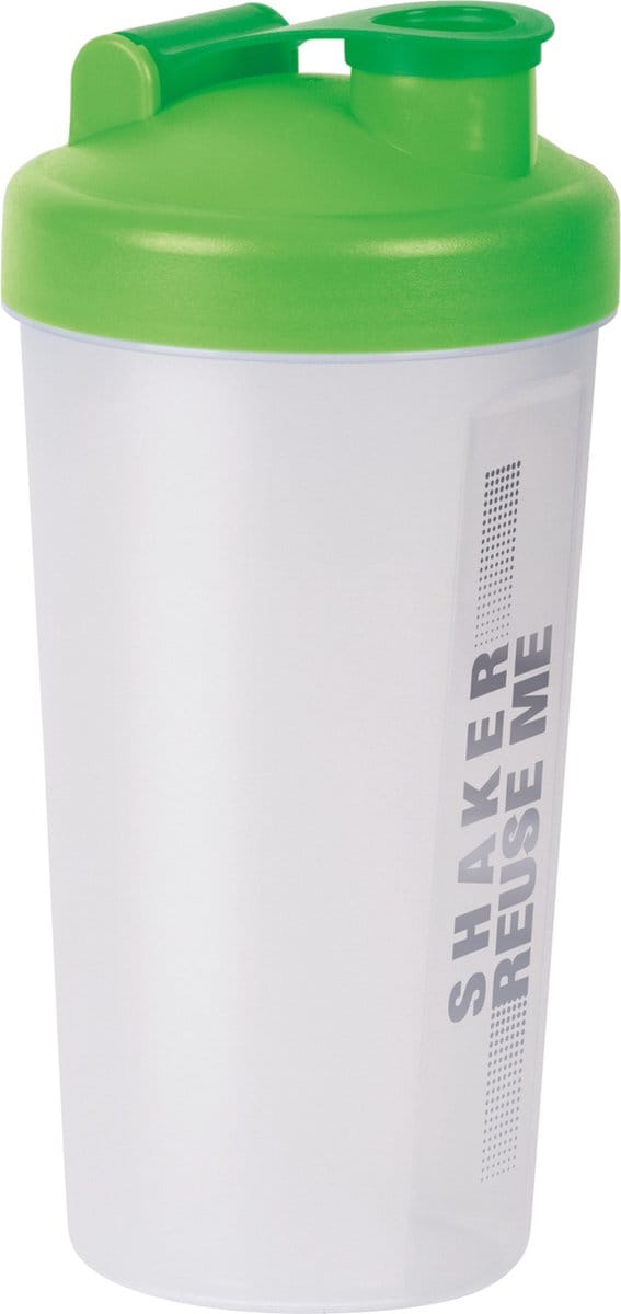 Juypal Shakebeker/shaker/bidon - 700 ml - groen - kunststof