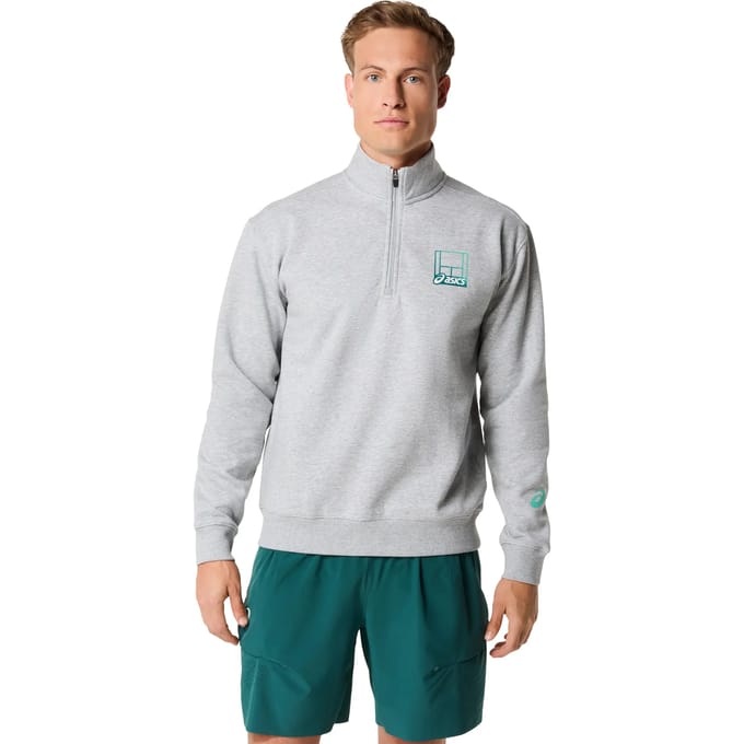 Sweater met halve rits Asics Core Graphic