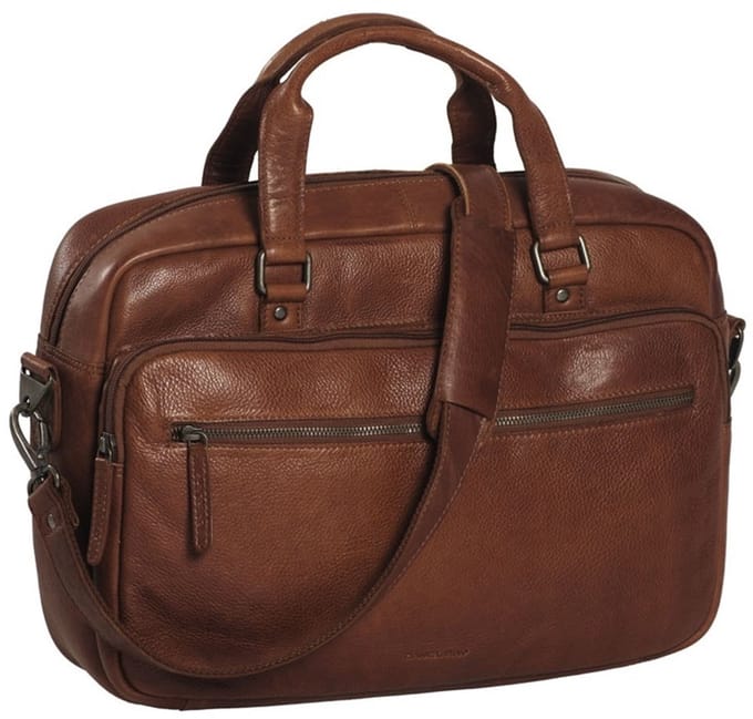 Daniel Ray Cleveland Leren Laptoptas 15 inch - Cognac