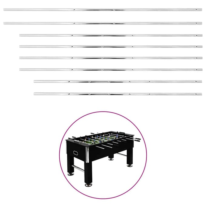 vidaXL - Staven - voor - voetbaltafel - 8 - st - 15,9 - mm