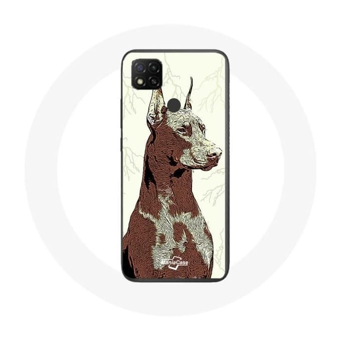 Xiaomi Redmi 9C hoesje Doberman hondenras