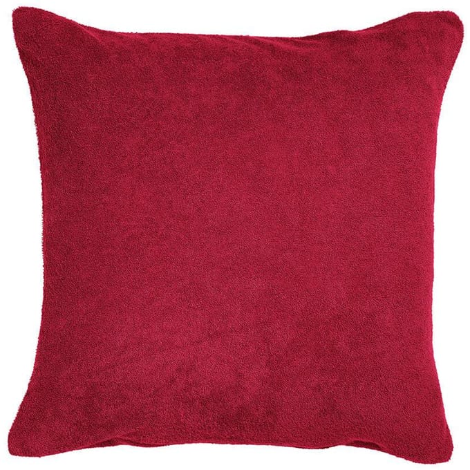 Terry kussensloop 50x60 cm bordeaux dik KARO