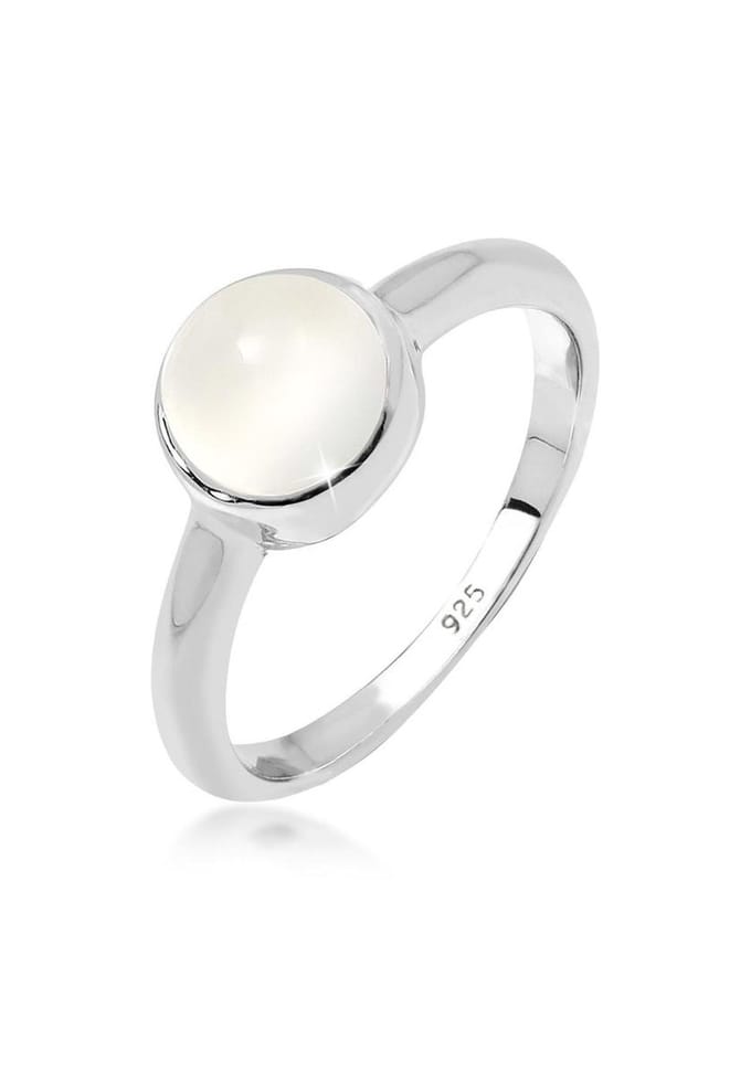 Elli - Ring - Dames Elegant met Maansteen in 925 Sterling Zilver - Dames