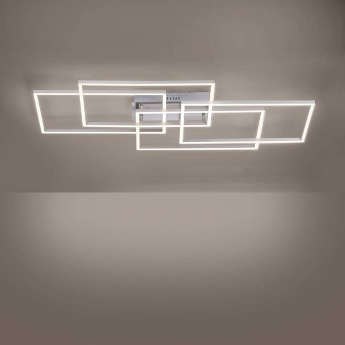 JUST LIGHT. GmbH LED plafondlamp Iven, dimbaar, staal, 95x51,5 cm