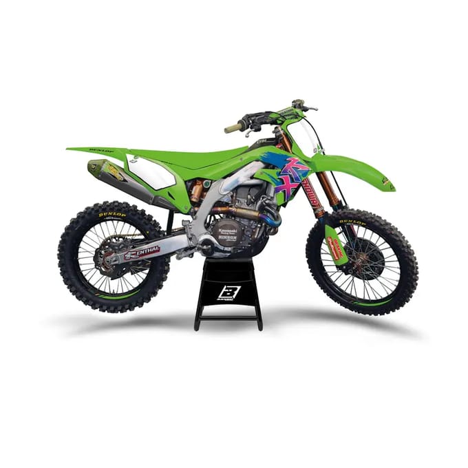 Motorfiets decoratie kit Blackbird Racing Retro Kawasaki KX125/250