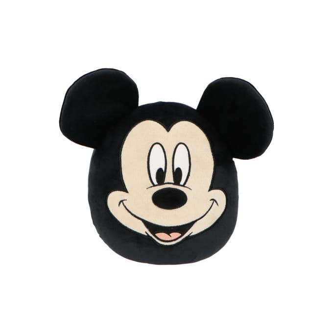 Mickey Mouse Squishy 22 cm - Knuffel - Zachte stof - Zwart