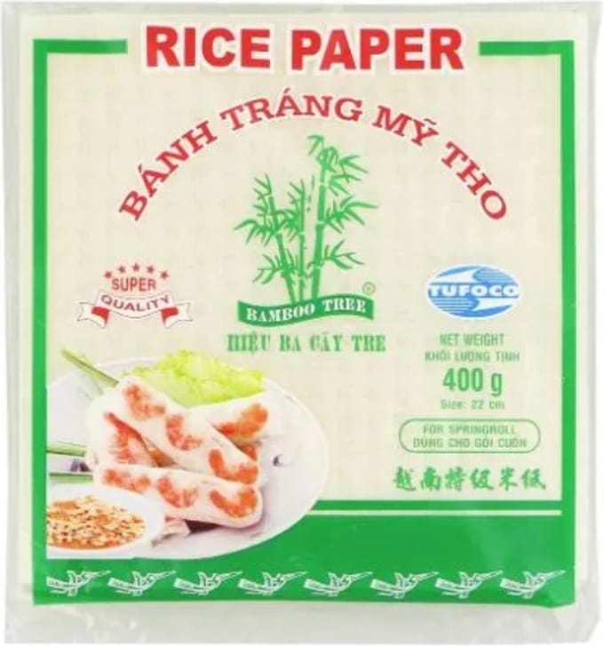 Bamboo Tree loempia rijstpapier vellen - 22cm - 400g