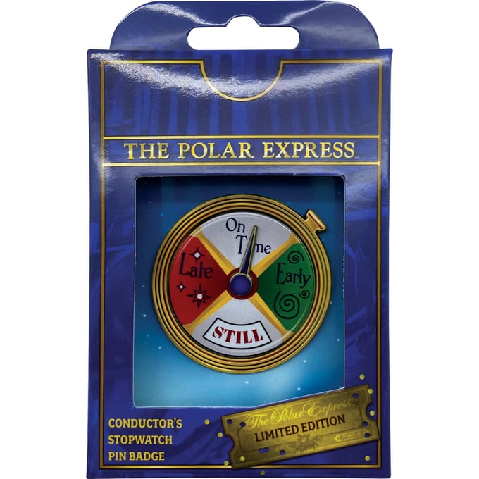 Polar Express Pin Badge Conductor's Stopwatch Spinning Limited Edition