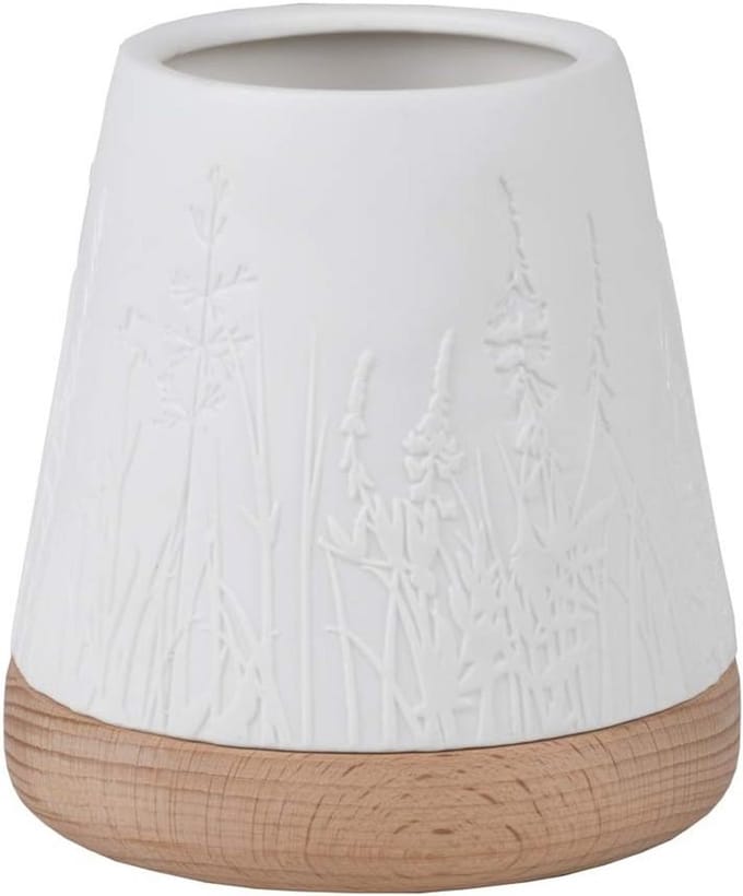 Sfeervol Windlicht met Bloemen en Grassen Decoratie