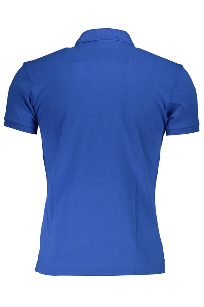 La Martina Blauwe Katoenen Poloshirt