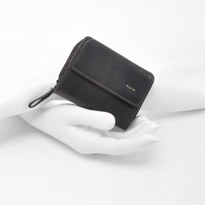 Berba | Soft | Damesportemonnee | 6 pasjes | RFID | Donkerblauw | Leer