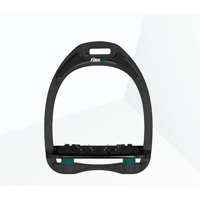 Ultra Grip Zwart/Antraciet Halfhoge stijgbeugels Flex-On Aluminium