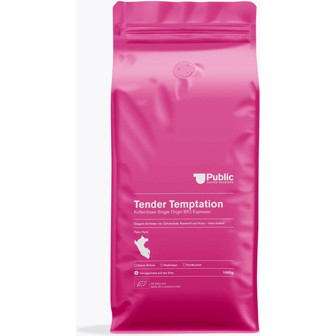 Public Coffee Roasters Tender Temptation 1kg cafeïnevrij