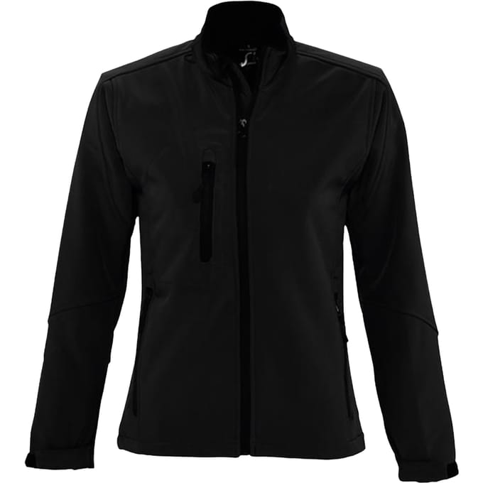 SOLS Dames/dames Roxy Soft Shell Jacket (ademend, winddicht en waterbestendig) (Zwart)