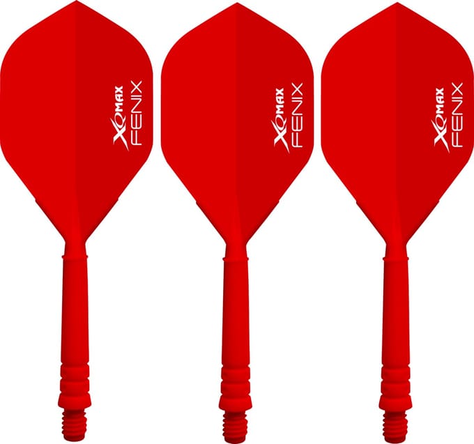 XQ Max Fenix Bar Flights Red Standard - Dart Flights