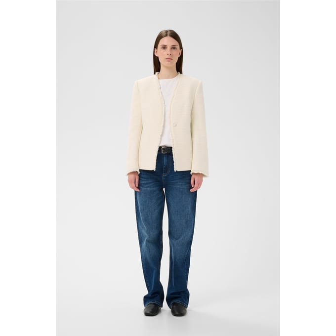INWEAR Cheyanneiw Blazer Blazers Dames - Creme - Maat 36