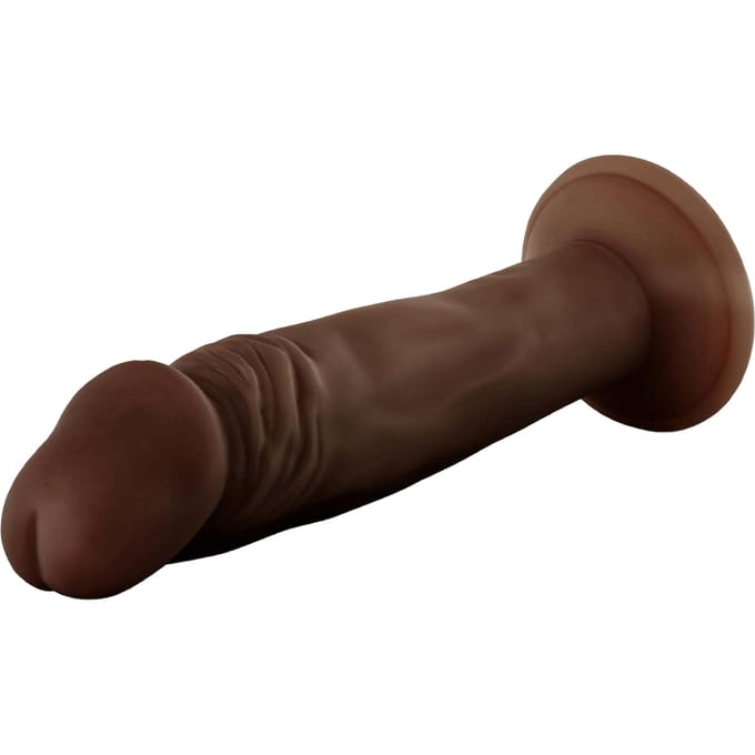 Blush Dr. plus 6 inch Posable dildo Chocolate - Bruin - 16.5 cm