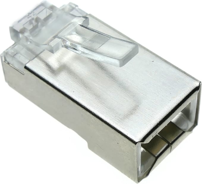 BeMatik - FTP-connector Cat.5e RJ45 male naar crimp-kabel 25-pack