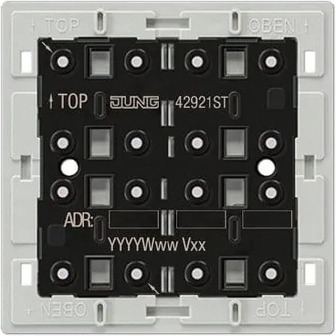 Jung KNX F40 - tastermodule - universeel - 2-voudig