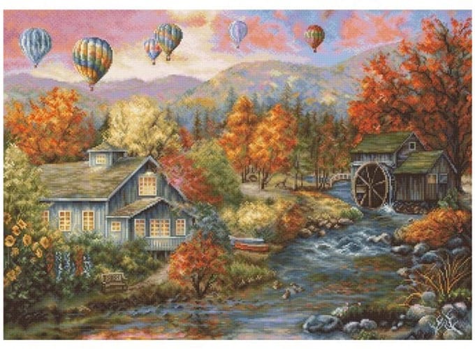 Luca-S Autumn Creek Mill borduren (pakket) B616