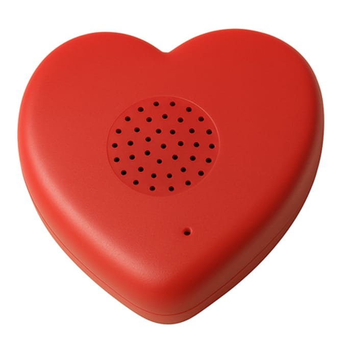 Praatknop Hartvorm – Voice Recorder - 120 sec Opname – Sprekend Hart