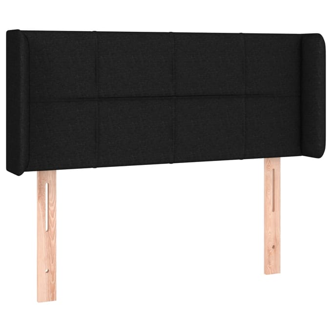 vidaXL - Hoofdbord - LED - 83x16x78/88 - cm - stof - zwart