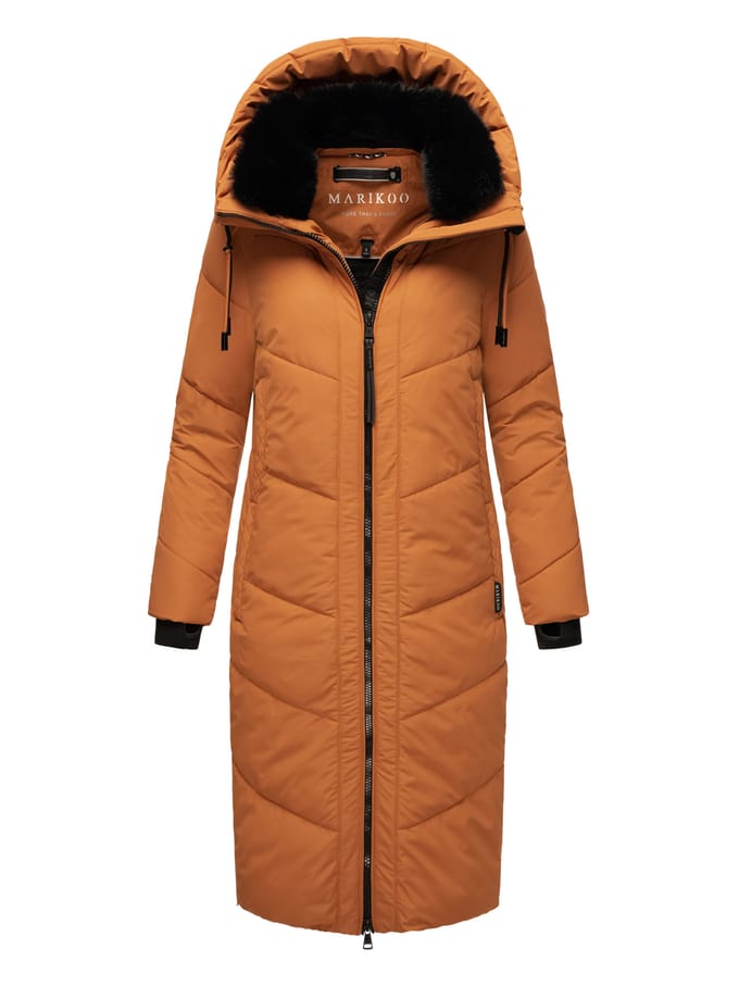 Marikoo Nadaree dames winterjas – lang, warm & met capuchon