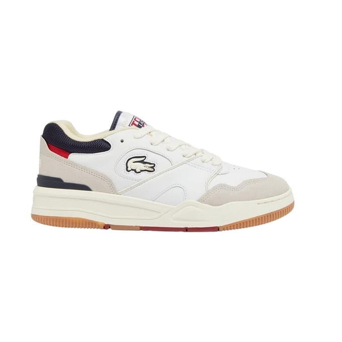 Lacoste Heren Lineshot Leren Ortholite Trainers (Gebroken wit)