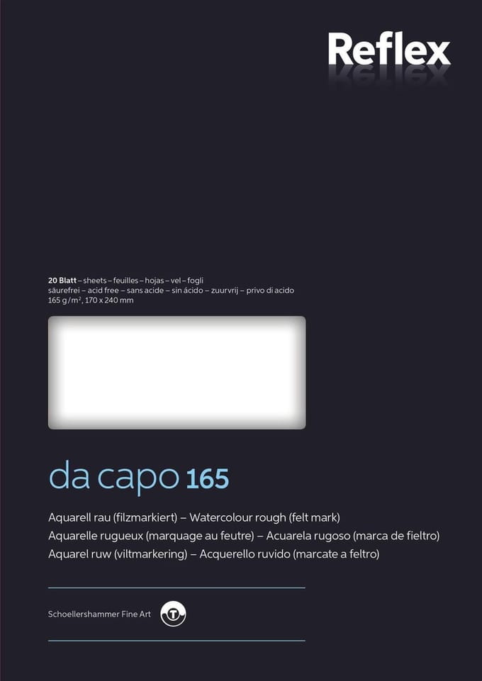 Aquarelblok Dacapo VF5004232 30x40cm 165gr 20v