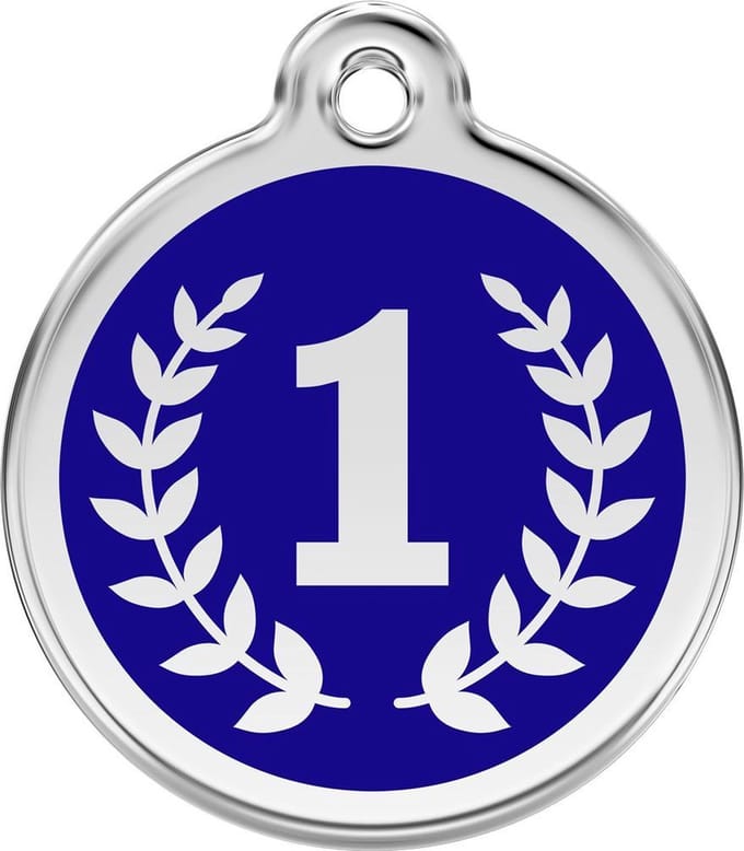 Red Dingo Hondenpenning 30 mm winnaar kampioen medaille
