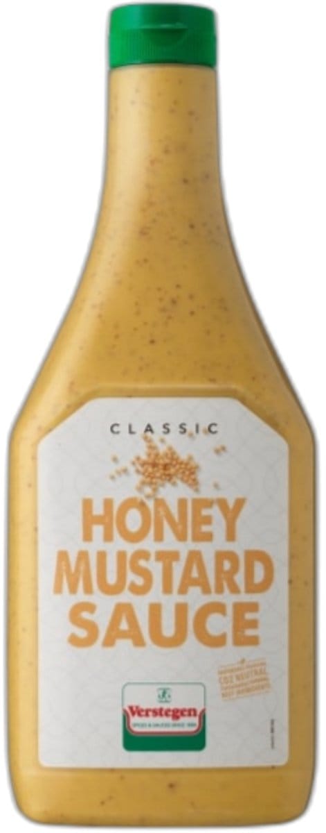 Verstegen - Honey Mustard saus - Classic - Fles - Sauzen - 875ml