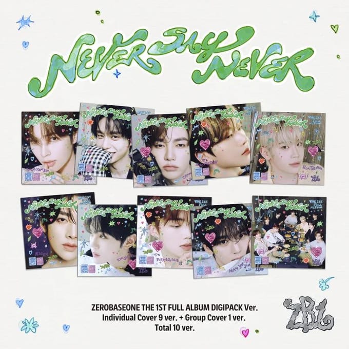 ZEROBASEONE - [NEVER SAY NEVER] 1e Album DIGIPACK PARK GUN WOOK