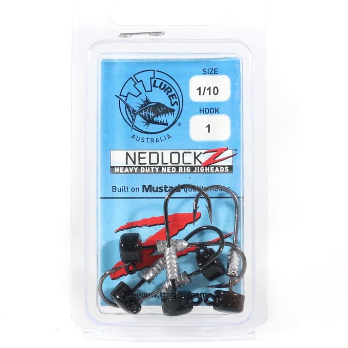 Tackle Tactics TT Nedlockz HD Jig Head Zwart 1/10 oz 1 5/pack (7434)