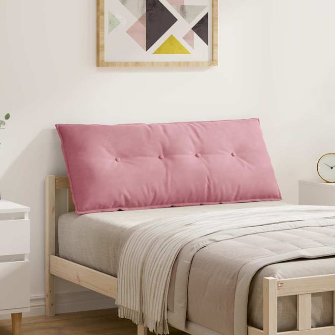 vidaXL - Rugkussen - Roze - 120 - x - 50 - x - 19 - cm - Corduroy - stof