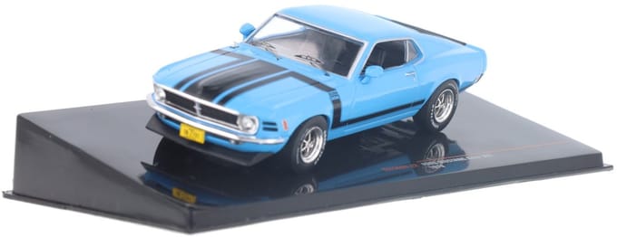 Ford Mustang Boss 302 1970 Blauw - Model 1/43 - Ixo Models