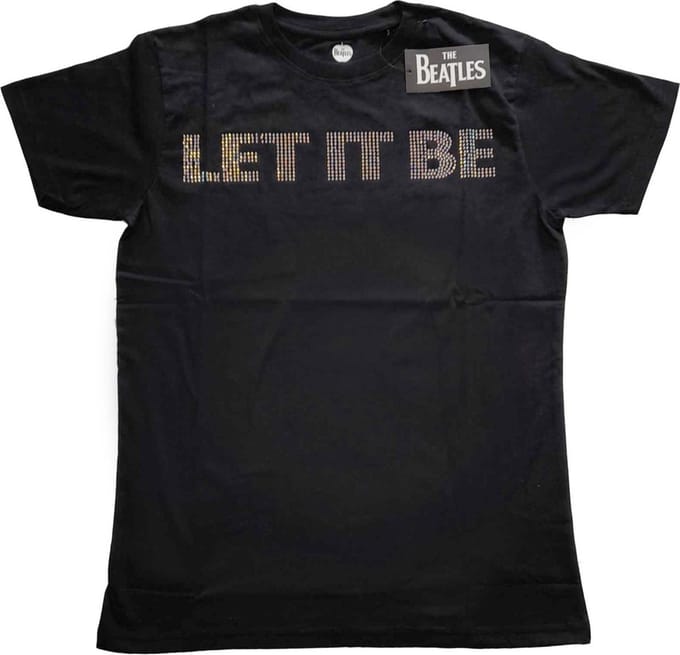 The Beatles - Let It Be Heren T-shirt - M - Zwart