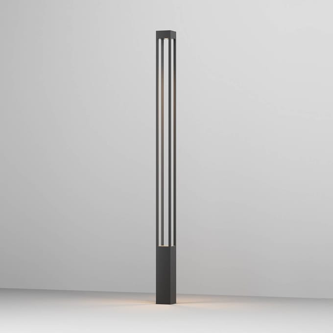 Maytoni buitenlamp Elbe, hoogte 200 cm, grafietkleurig