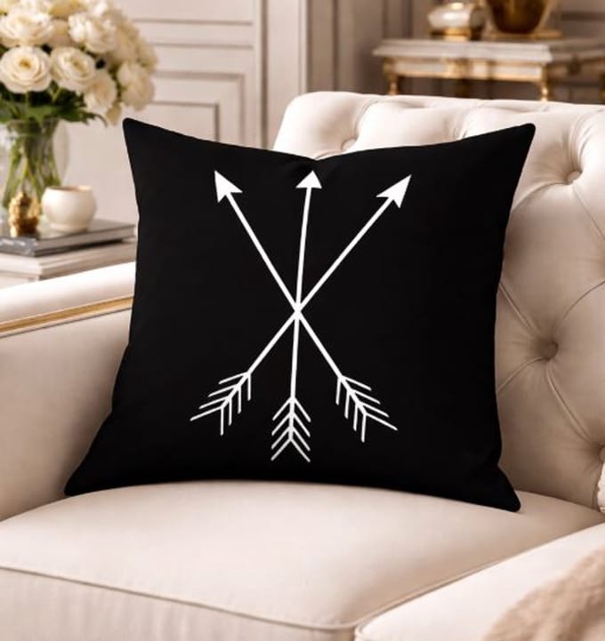Black & White Living Collection Kussenhoes - 45 x 45 cm
