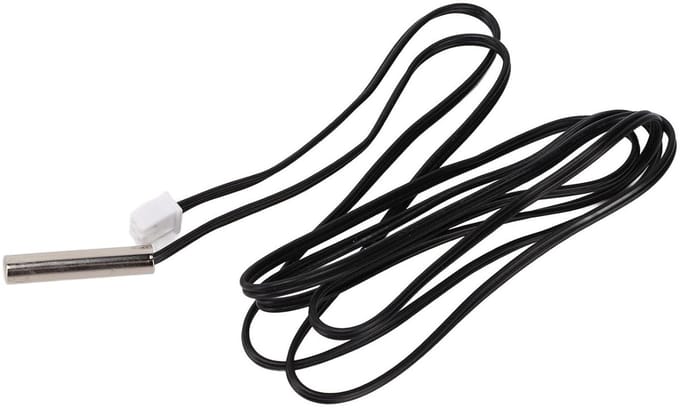 Thermokoppel Sensor - Temperatuursonde - Industriële Meting - Waterdicht Ontwerp - 1 Meter Kabel - Zilver