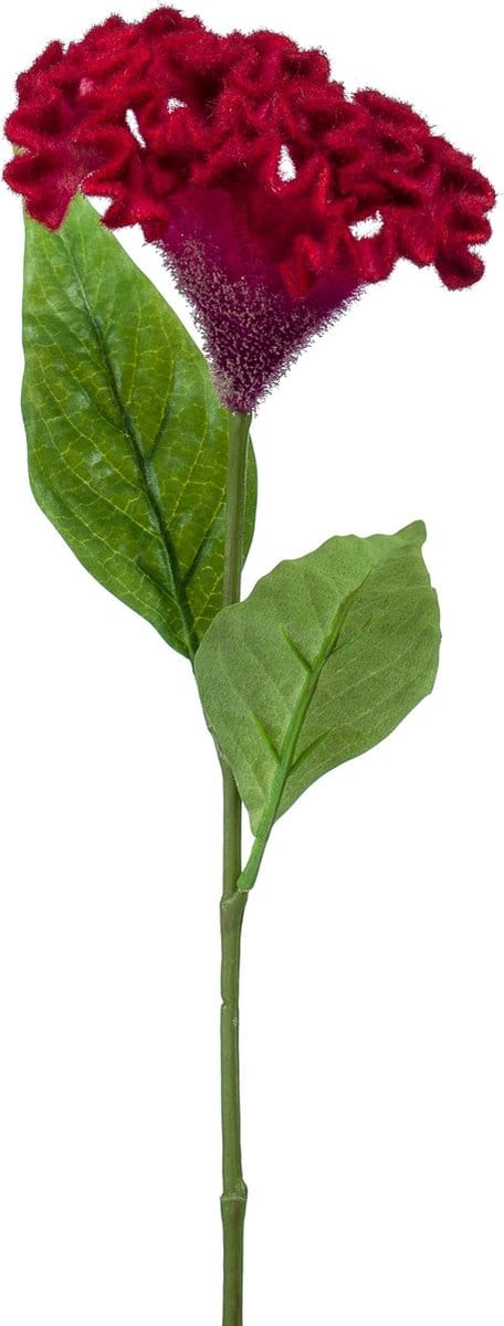 Emerald - Kunstbloem Celosia 62cm beauty - Kunstplant voor binnen
