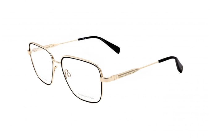 Rag & Bone RNB3075/G Gold black 54/16/145 WOMAN Brilmonturen