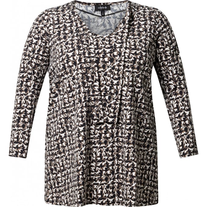 COLLETTA Nova Tops - Black Multi Colour