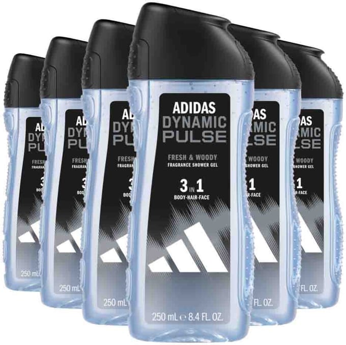 Adidas - Shower Gel Dynamic Pulse - 6 x 250 ml - Voordeelverpakking