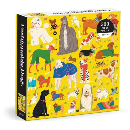 Fashionable Dogs 500 Piece Puzzle - Galison