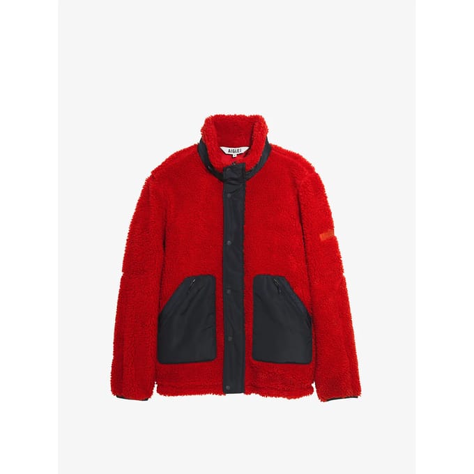 Sherpa hoodie van polyester Aigle