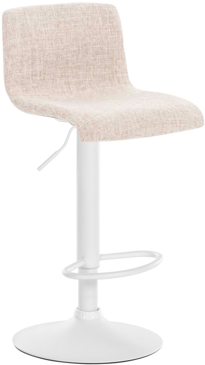 CLP Hover Barkruk - Stof wit/creme