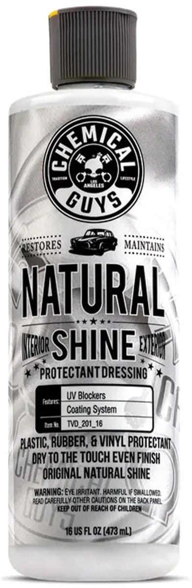 Chemical Guys Natural Shine New Look Shine Plastic Rubber Vinyl Dressing 473ml