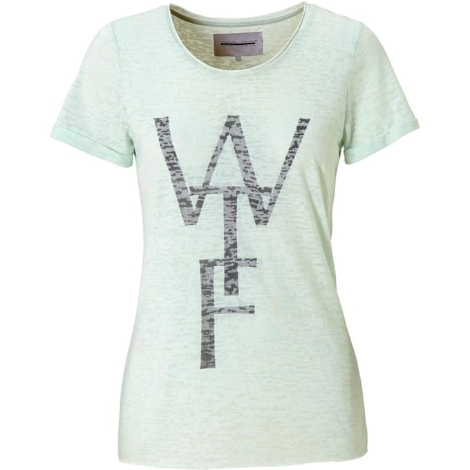T-shirt dames blauw - WTF - mt M